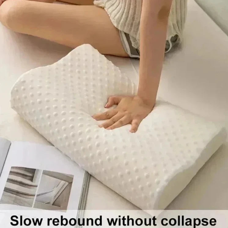 Ergonomic pillow side view