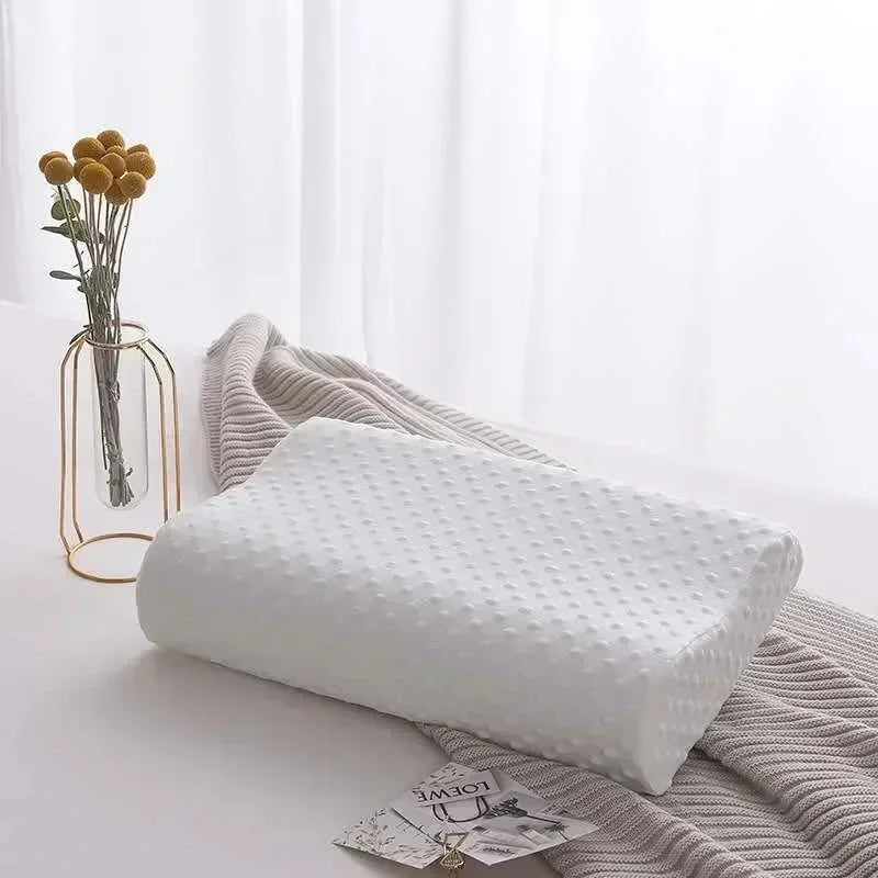 Ergonomic memory foam neck support pillow
